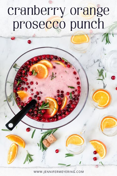 Cranberry Vodka Prosecco Punch, Thanksgiving Cocktails With Prosecco, Christmas Punch Recipes Prosecco, Best Christmas Punch Recipes Alcholic, Cranberry Orange Prosecco Cocktail, Prosecco And Cranberry Cocktails, Cranberry Orange Prosecco Punch, Christmas Punch Prosecco, Vodka Prosecco Punch