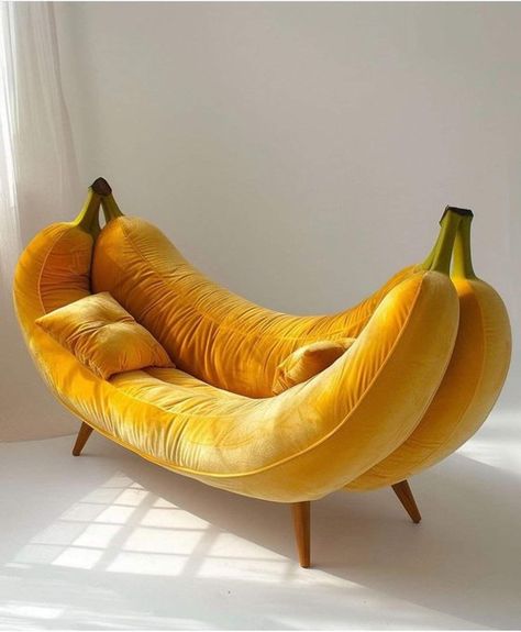 Weird Furniture, Apartment Decor Inspiration, A Banana, Funky Furniture, Dream House Interior, Cute Room Decor, Dream Decor, Dream House Decor, Aesthetic Room Decor