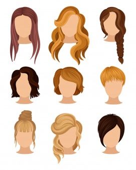 Hair Styles Long Layers, Hair Vector, Hair Clipart, Hair Illustration, Hair Patterns, Flat Sketches, Hairstyles Women, Jewelry Tags, Long Layered Hair