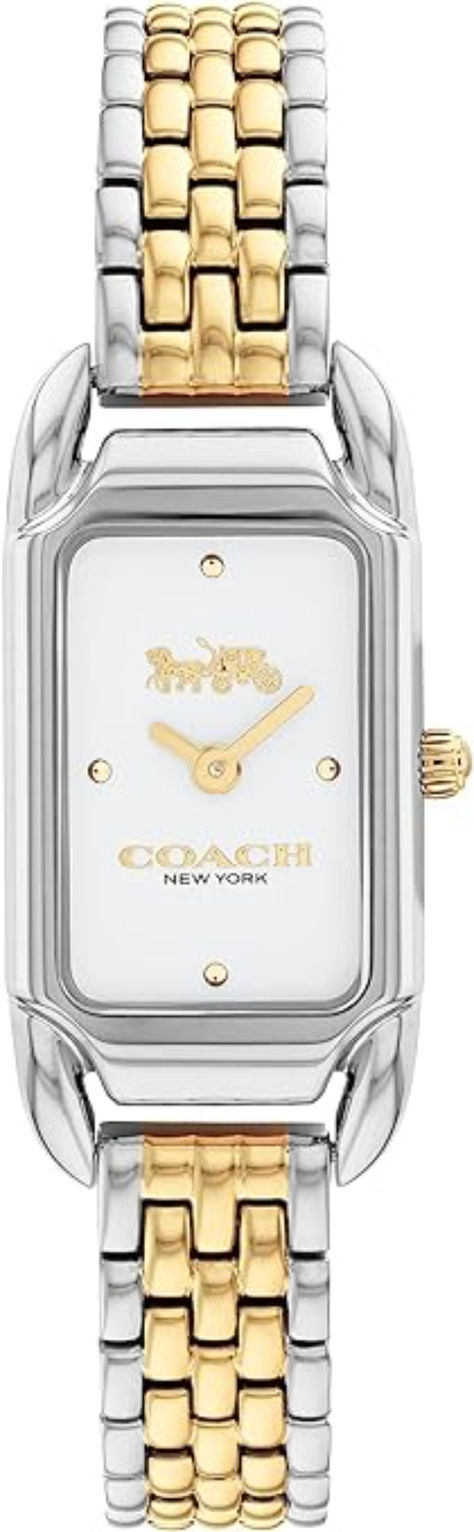 Step into timeless sophistication with the COACH Cadie Women's Watch, a mesmerizing blend of enduring Art Deco design and modern functionality. Crafted with meticulous attention to detail, this timepiece exudes elegance and refinement, making it the perfect accessory for any occasion. Coach Watch, Horse And Carriage, Coach New York, Expensive Watches, 1920s Art, 1920s Art Deco, Mesh Bracelet, Crafts Beautiful, Steel Design