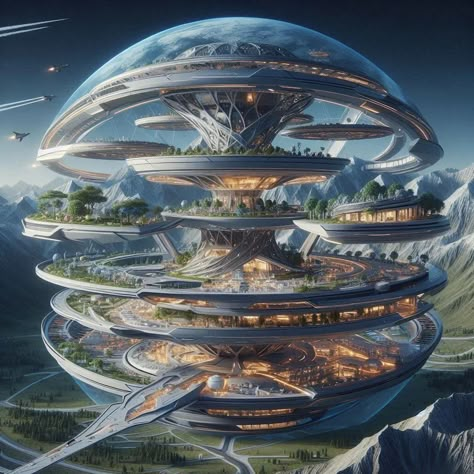 Future Explored (@xperia.ai) • Photos et vidéos Instagram Futuristic City Utopia, Utopia City, Superhero Art Projects, Future Wallpaper, Conceptual Architecture, House Design Pictures, Spaceship Art, Fantasy Props, Alien Planet