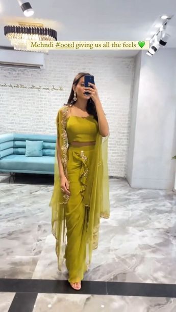 Yellow Dhoti Dress For Haldi Function, Mehandi Dress For Bride, Dress For Mehendi Function Mehndi Outfit, Wedding Haldi Dress, Indian Haldi Ceremony Dresses, Dresses For Mehendi Ceremony, Mehendi Ceremony Outfits Brides, Mehendi Dress For Bride, Mehandi Dresses Mehndi Outfit For Bride