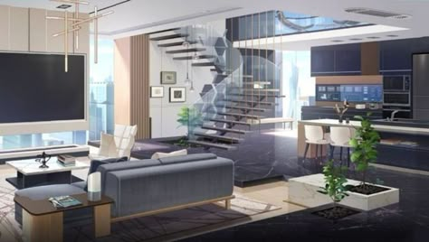 Anime Houses, Anime Rooms, Gacha Club Background, Anime House, Gacha Background, Bedroom Drawing, Anime Places, Background Anime, Gacha Backgrounds