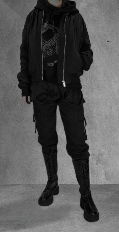 Dark Clothes Aesthetic Men, Rock Outfits Aesthetic Men, Men Goth Aesthetic, Dark Male Outfits, Male Black Outfits, Dark Wear Outfit, Dark Clothing Style Men, Edgy Masculine Outfits, Mens Fashion Goth