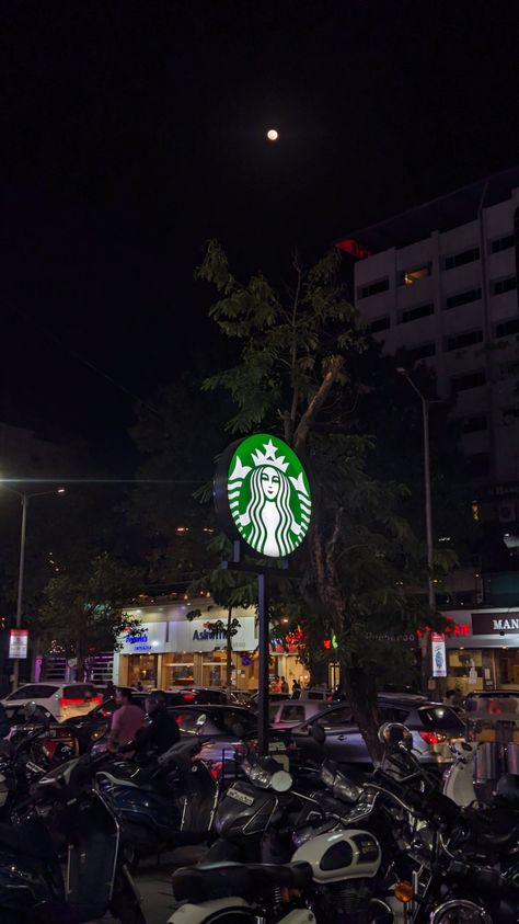 Starbucks Night Snap, Jaipur Snapchat Stories Night, Bangalore Aesthetic Night, Jaipur Night Snapchat, Chennai Night Snap, Night Time Captions, Time Captions Instagram, Starbucks Aesthetic Night, Bangalore Night View