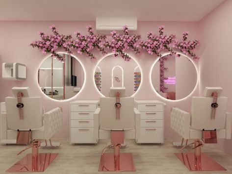 Beauty Saloon Decor Interior Design, Makeup Salon Ideas, Beauty Room Decor Salon, Makeup Table Decor, Spa Interior Design Ideas, Makeup Studio Decor Interior Design, Beauty Salon Design Ideas, Coffee Table Decor Fall, Beauty Salon Interior Design Ideas