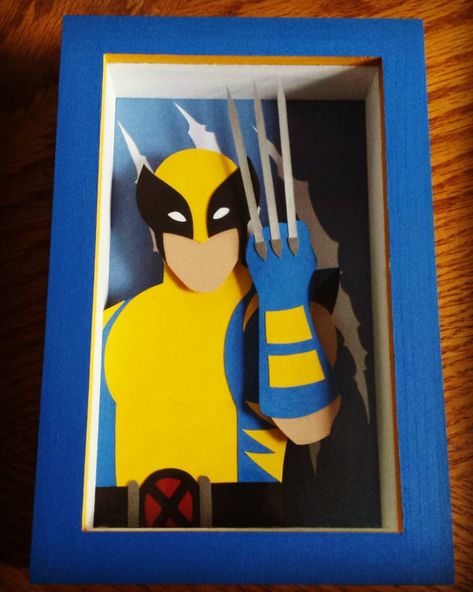 Papercraft Marvel, Marvel Gift Ideas, Diy Birthday Card For Boyfriend, Wooden Xmas Trees, Marvel Wolverine, Marvel Gifts, Yo Kai, Birthday Cards For Boyfriend, Cards For Boyfriend