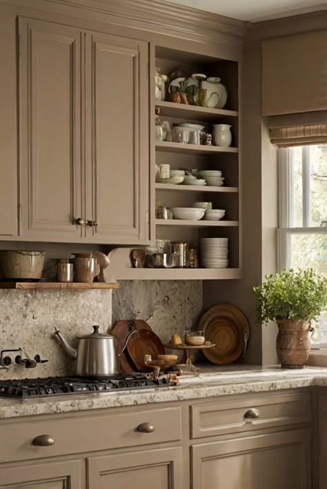 Looking to revamp your kitchen cabinets with a touch of taupe? Explore the top taupe paints that can transform your space in this interior designer's daily routine.
#ad  


#home
#wallpaint2024
 #color2024
 #DIYpainting
 ##DIYhomedecor
 #Fixhome Boxes On Top Of Kitchen Cabinets, Taupe Greige Kitchen Cabinets, Taupe Cabinet Colors Sherwin Williams, Kitchen Cabinets Sand Color, Painted Tan Cabinets, Neutral Brown Kitchen Cabinets, Toupe Colored Kitchen Cabinets, Taupe Brown Kitchen Cabinets, Taupe Kitchen Backsplash Ideas