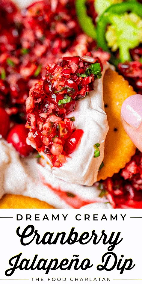 Fig Cream Cheese Dip, Cranberry Salsa Cream Cheese Dip, Cranberry Japaleno Cream Cheese, Cranberry Sides Thanksgiving, Christmas Chips And Salsa, Cranberry Thanksgiving Appetizers, Cranberry Sauce With Cream Cheese, Appetizer Recipes Potluck, Heavy Apps For Christmas