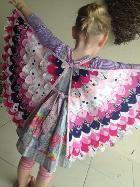 What To Make With Fabric, Fabric Wings, Fabric Butterfly, Kids Dress Up, Bird Wings, Kids Sewing, Sarah Jane, Mixing Fabrics, Sewing For Kids