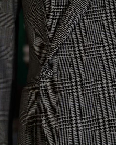 Grey Oblique Glen Checks Suit . . . . . Made In Made Suits Milano Cut Fabric made in @standeven1885 Check Suit, Suiting Fabric, Check Design, Classic Suit, Cheque Design, Suit Fabric, Checks, Grey, Fabric