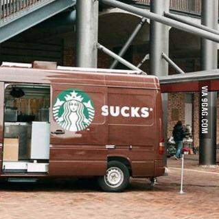 Some coffee? Starbucks Memes, Advertising Fails, Situational Irony, Logo Placement, Perfectly Timed Photos, Guerilla Marketing, Text Design, Finding Joy, Bored Panda