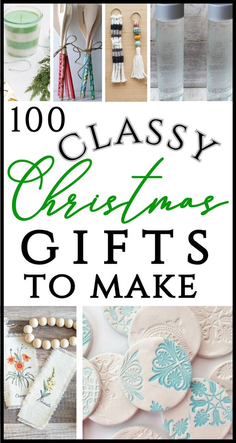 Looking for classy DIY items to sell or give as gifts? Here are 100+ DIY Christmas gifts to make! Beautiful, many super-easy to make! These crafts for adults make gorgeous Christmas gifts for all of your friends, female family members, coworkers, neighbors, teachers, and more ! These homemade crafts and gifts for adults are the best for Christmas and any time of the year - cheap options too! Christmas Box Gift Ideas Friends, Nice Homemade Gifts, Homemade Secret Santa Gifts, Christmas Gifts To Make For Kids, Christmas Coworker Gifts Diy, Best Christmas Gifts 2024, Gifts You Can Make, Christmas Diy Ideas To Sell, Homemade Gifts For Women