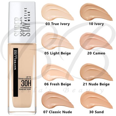 MAYBELLINE Superstay Active Wear 30 Hours Liquid Foundation 30ml *CHOOSE SHADE* | eBay Maybelline Matte Foundation, Maybelline Foundation Shades, Maybelline Falsies Lash Lift Mascara, Maybelline Eraser Eye Concealer, Falsies Lash Lift Mascara, Lash Lift Mascara, Maybelline Eraser, Maybelline Superstay Foundation, Superstay Maybelline