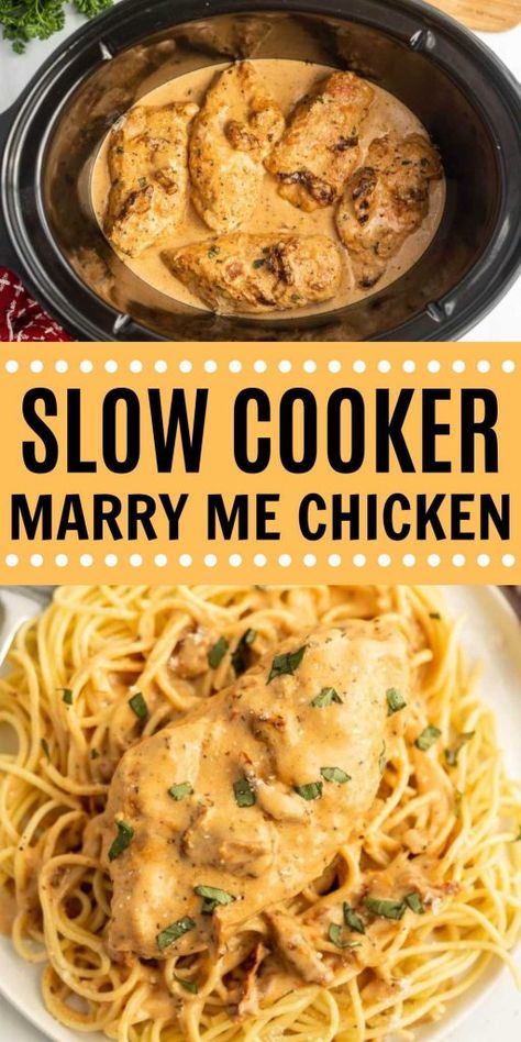 Crockpot Marry Me Chicken, Marry Me Chicken Recipe, Chicken Breast Crockpot Recipes, Cravings Food, Crockpot Chicken Breast, Chicken Crockpot Recipes Easy, Marry Me Chicken, Easy Crockpot Dinners, Crockpot Ideas