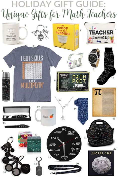 22 Gifts Every Math Teacher Needs in Their Life #teacherappreciation #teachergift #mathgift #mathteacher #mathteachergift #teacherday #teacher Gifts For Mathematicians, Maths Teacher Gifts, Math Teacher Appreciation Gifts, Math Teacher Gifts Diy, Math Gifts For Students, Gifts For Math Teachers, Appreciation Crafts, Math Teacher Gifts, Math Gifts