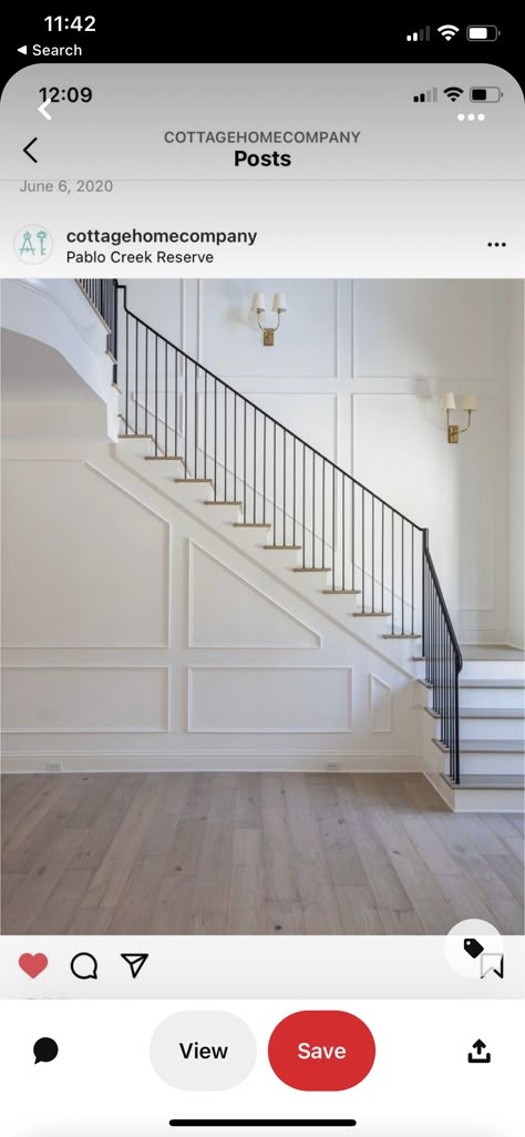 2 Story Foyer Wainscoting Entryway, Foyer Waynes Coating, Wall Paneling Stairway, Wainscoting Down Stairs, 2 Story Foyer Molding Ideas, Entryway Ideas With Stairs Entry Foyer Grand Entrance, Wainscoting Hallway Entryway, Transitional Railings For Stairs, Two Story Wainscoting