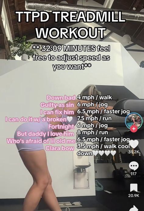 Quick Treadmill Workout, Speed Treadmill Workout, Music Treadmill Workout, Song Treadmill Workout, Treadmill Strut Workout, Running For Beginners Treadmill, Taylor Swift Treadmill Workout, Treadmill Running Workouts, Taylor Swift Treadmill