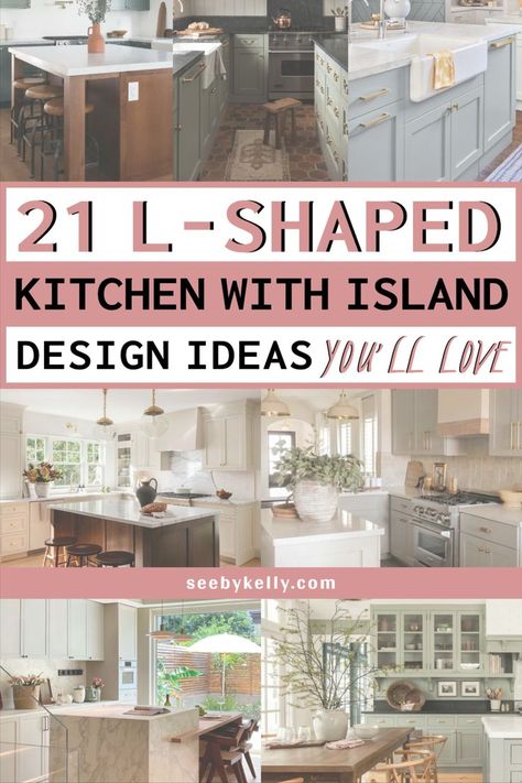 L-Shaped Kitchen With Island Ideas L Shaped Kitchen With Peninsula Layout, L Shaped Kitchen Island With Seating, Kitchen Ideas L Shaped, L Shaped Kitchen Ideas, Kitchen With Island Ideas, L Shaped Kitchen Island, Kitchen L Shaped, T Shaped Kitchen Island, L Shaped Kitchen With Island Layout