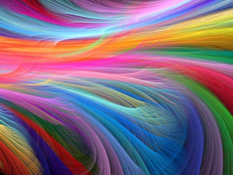 Even more pretty colours. Rainbow Connection, Colors Of The Rainbow, Fractal Art, A Rainbow, Rainbow Colors, Color Me, Bright Colors, Beautiful Colors, Abstract Painting