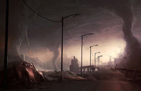 doomsday Sci Fi Wallpaper, Post Apocalyptic Art, Technology Photos, Post Apocalypse, World Photo, Weekend Fun, Backgrounds Desktop, Post Apocalyptic, End Of The World