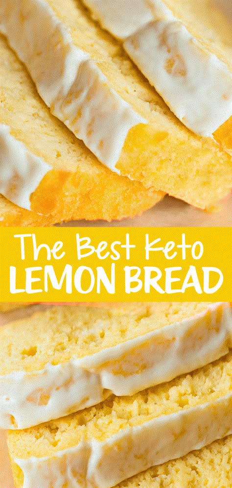 The Best Keto Dessert Lemon Bread Recipe Keto Lemon Bread, Lemon Bread Recipe, Deserturi Raw Vegan, Lemon Bread Recipes, Glutenfri Baking, Keto Quiche, Lowest Carb Bread Recipe, Postre Keto, Lemon Bread