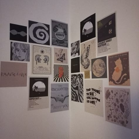 wall decor, wall inspo, wall ideas, posters, poster prints, room ideas, room decor, room inspo, aesthetic wall, aesthetic posters, aesthetic room, aesthetic wall decor, the nbhd, arctic monkeys, the nbhd poster, arctic monkeys poster, cozy room, room aesthetic, room, decor, inspo, aesthetic Wall Posters Room Ideas, Wall Poster Design Ideas, Posters To Hang On Wall, Room Astetic Ideas Dark, Room Wall Aesthetic Pictures, Wall Decor For Bedroom Aesthetic, Small Posters For Room, Arctic Monkeys Wall Decor, Ripped Posters On Wall