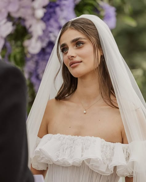 Taylor Hill Wedding - IG Post June 10, 2024 Taylor Hill Wedding Hair, Taylor Hill Wedding, Roommate Experiment, Taylor Hill Instagram, Wedding Core, Ethereal Essence, Selena Gomez Hair, Taylor Wedding, Taylor Marie Hill