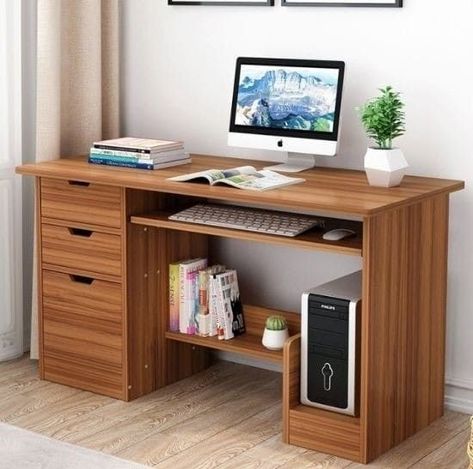 Study table available DM for order #namaslay #namaslaycustomstore #namaslaydecor Workspaces Design, Study Table Ideas, Study Table Design, Wooden Study Table, Computer Table Design, Computer Desk Design, Office Desk Designs, Study Table Designs, Modern Study