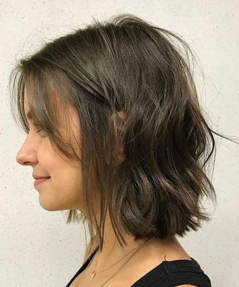 Wavy Bob Haircuts, Wavy Bob Hairstyles, Bob Hairstyles For Fine Hair, Penteado Cabelo Curto, Short Hair Haircuts, Cut My Hair, Pixie Cuts, Hairstyles Haircuts, Aesthetic Hair