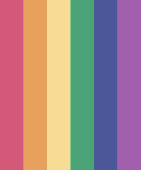 Classic Vintage Rainbow Color Palette Dark Rainbow Color Palette, Clowncore Color Palette, Vintage Rainbow Color Palette, Retro Rainbow Color Palette, Nostalgic Color Palette, Kidcore Color Palette, Pastel Rainbow Palette, Muted Rainbow Color Palette, Saturated Color Palette