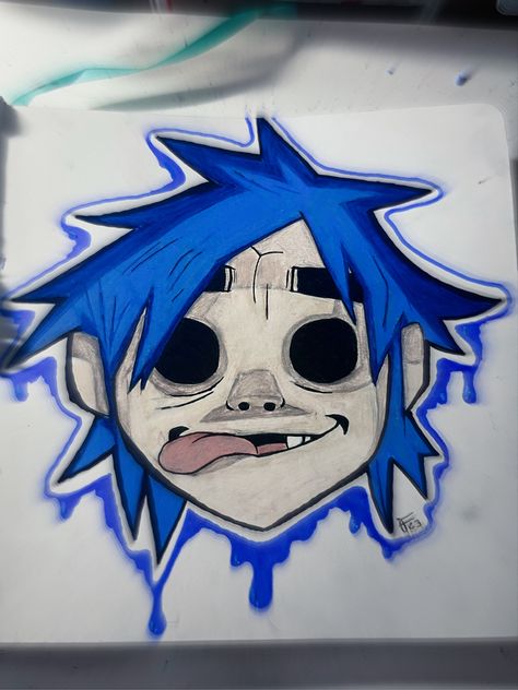 Literally 2D Gorillaz Fanart Gorillaz 2-d, Gorillaz Faces, Gorillaz Sketch, 2d Gorillaz Fanart, Gorillaz Art Style, Gorillaz Fanart, The Gorillaz, Gorillaz 2 D, 2d Gorillaz