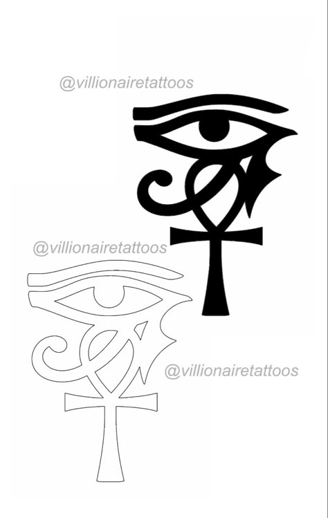 Ankh Tattoo Stencil, Anhk Tattoos Men, Ankh And Eye Of Horus Tattoo, Ahnk Tattoo Stencil, Ankh Eye Of Horus Tattoo, Ankh Stencil, Anhk Tattoos For Women, Ankh Neck Tattoo, Anhk Tattoos Egyptian