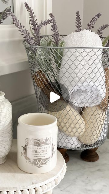 Jennifer Dempsey on Instagram: "Let’s make a cute footed wired basket with most of the supplies from Dollar Tree! . . #dollartreediy #dollartree #dollartreecrafts #decoronabudget #easydiy #homedecordiy #diy #crafts #cottagestyle #cottagedecor" Wire Basket Decor Ideas, Wire Basket Decor, Dollar Tree Baskets, Basket Decor Ideas, Tree Basket, Dollar Store Ideas, Diy Basket, Diy Deco, Wire Basket