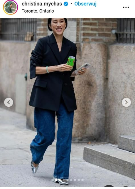 Silver Shoes Outfit, Gentle Woman, Blazer Street Style, Fashion Week 2024, Blazer Outfits For Women, New York Fashion Week Street Style, A$ap Rocky, True Winter, Winter Inspo