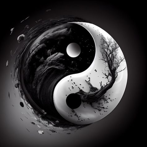 Abstract Yin Yang, Yin Yang Symbol, Ying Yang, Premium Photo, Yin Yang, Stock Photos