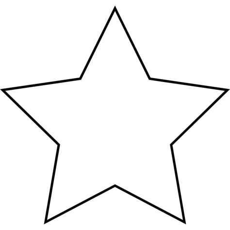 Small Star Template Free Printable, Stars Preschool Crafts, Star Projects For Preschool, Star Outlines Pattern, Printable Stars Prints, Star Craft For Preschool, Star Theme Classroom Decor, 5 Pointed Star Template, Star Shape Template