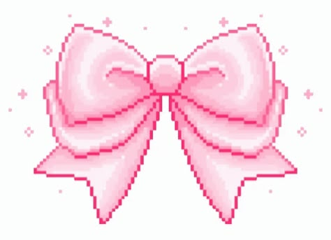 Pixel Kawaii, Kawaii Transparent, Cute Pixel Art, Pixel Icons, Pixel Gif, Pink Artwork, Bow Aesthetic, Pink Png, Bow Wallpaper