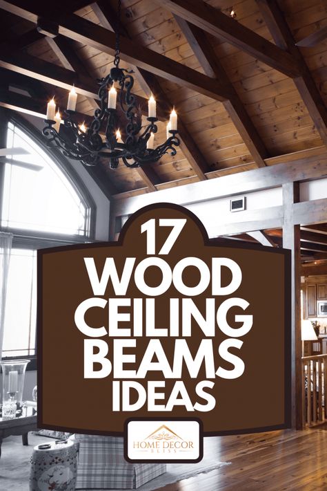 Wood Beam Ceiling Living Room, Ceiling Beam Ideas, Wood Beams Living Room, Beam Ideas, Ceiling Beams Living Room, Vaulted Ceiling Beams, Cathedral Ceiling Living Room, Stained Beam, Wood Ceiling Beams