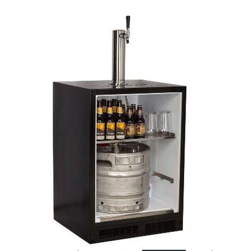 MARVEL: Capable of dispensing #beer or #wine, the Marvel keg refrigerator features a temperature range from 34° F to 60° F. #entertainment #entertainmentwithnoceilings #entertainmenthouse #TXentertainmentment#entertainmentfacts  #EntertainmentExperts #entertainmentstudios Dispenser Cabinet, Beer Station, Full Refrigerator, Tap Beer, Dispenser Design, Kitchen Setup, Karaoke Room, Wine Dispenser, Indoor Kitchen