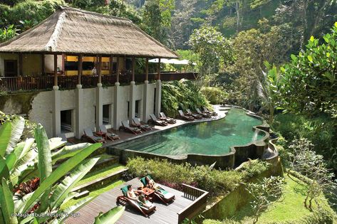 The Spa at Maya Ubud is a multi-award winning wellness centre, set amidst a quintessentially Balinese rainforest. The main riverside spa facilities are divided into individual pavilions, allowing for a truly immersive experience in the tropics. The spa is located a five-minute drive from central Ubud, overlooking the Ubud Hanging Gardens, Ubud Resort, Resort In Bali, Bali Spa, Ubud Hotels, Bali Guide, Voyage Bali, Best Holiday Destinations, Bali Resort