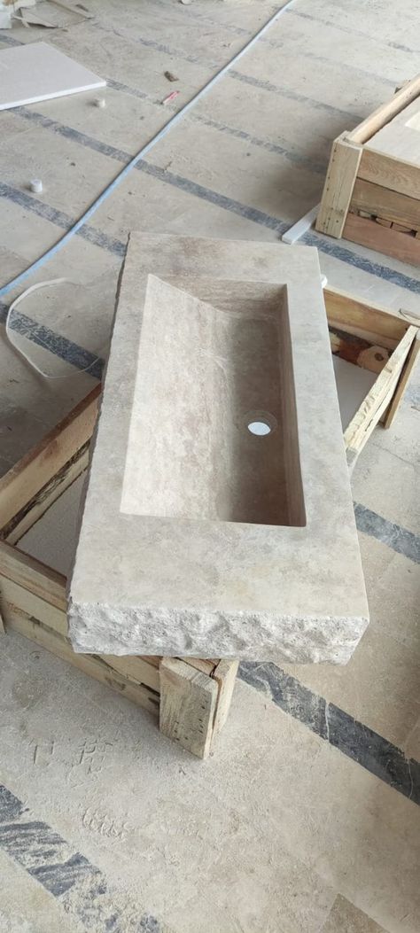 Travertine Marble Sink, Wall Mounted Marble Sink Handmade Travertine Sink, Natural Stone, Basin, Travertine Sink for Bathroom, Marble - Etsy Spain Stone Vessel Sink Bathroom Vanity, Lusso Stone Basin, Stone Bathroom Basin, Bathroom Stone Sink, Trough Sink Bathroom Double, Stone Sink Bathroom, Travertine Sink, Stone Washbasin, Limestone Sink