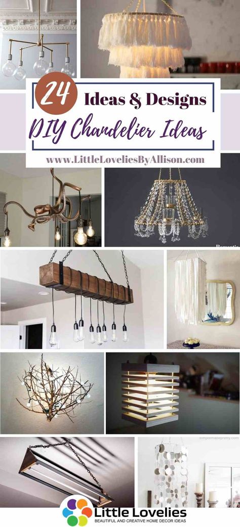 Having a chandelier is one way to bring life to your home. Buying a chandelier can be a bit high for some. Some chandeliers can cost up to $1000, why spend so much on a chandelier when you can make one for yourself? I have put together a list of 24 Homemade DIY Chandelier Ideas that you can easily DIY. Go through my list, make your pick, and start creating. 1. #chandelier Diy Ceiling Chandelier, Diy Dining Room Chandelier, Diy Porch Chandelier, Diy Old Chandelier Makeover, Diy Light Chandelier, Diy Large Chandelier, Diy Chain Chandelier, Homemade Chandelier Diy, Diy Light Fixtures Ceiling