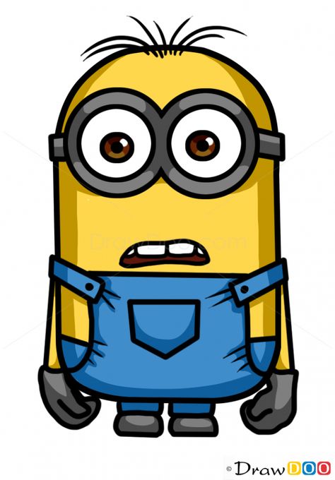 Minions Movie Character Drawings, Easy Cartoon Characters, Animation Character Drawings, Minion Drawing, Minion Stickers, Minion Dave, Disney Character Drawings, Cartoon Movie Characters, Funny Cartoon Characters