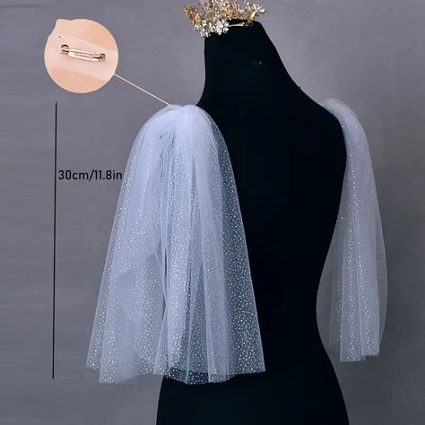 Formal Shawl, Yarn Shawl, Shoulder Jewelry, Weddings Idea, Banquet Dresses, Bridal Shawl, Fashion Design Patterns, Bridal Wrap, Dress Idea