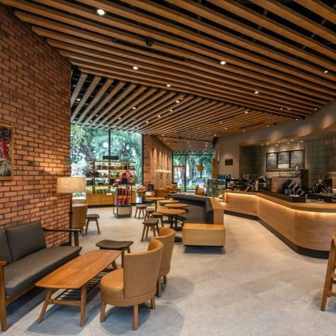 Starbucks Interior, Bistro Design, Modern Coffee Shop, Starbucks Design, Starbucks Store, Cafe Concept, Cafe Shop Design, Coffee Shops Interior, Interior Design Concepts