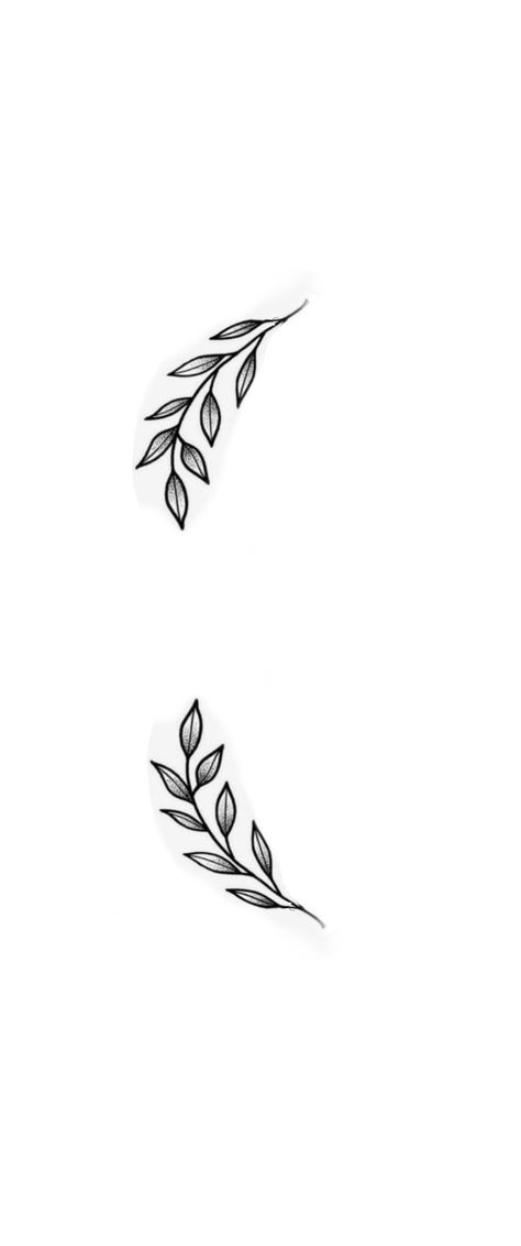 Leaf Tattoo Template, Leaf Stencil Tattoo, Magnolia Tattoo Stencil, Laurel Vine Tattoo, Geometric Vine Tattoo, Vine With Leaves Tattoo, Minimal Leaves Tattoo, Palm Branches Tattoo, Ti Leaf Tattoo