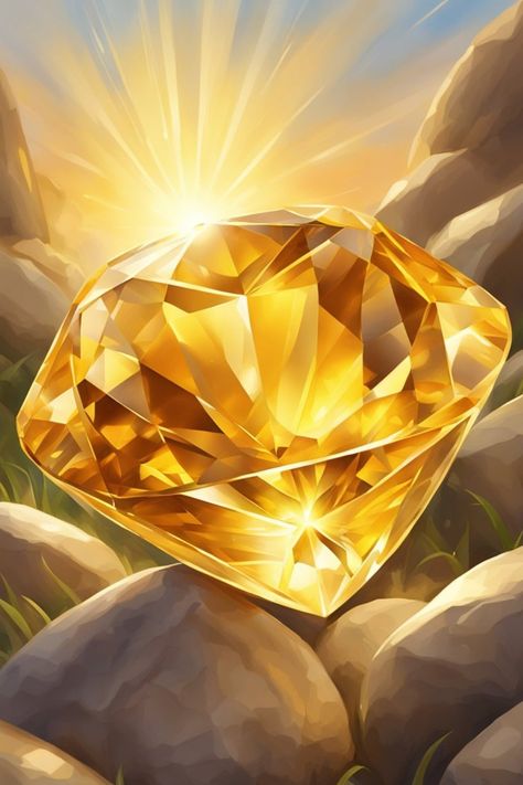 A radiant citrine gemstone shines against a backdrop of golden sunlight, symbolizing abundance and joy. The Solar Plexus Chakra, Attracting Money, Manifesting Prosperity, Abundance Manifestation, Money Wealth, Citrine Jewelry, Manifesting Money, Solar Plexus Chakra, Spiritual Meaning