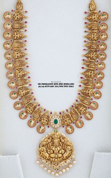 Wedding jewelry best designs, most competitive price Presenting latest Bottu haram with Also Devi n peacock nakshi Visit us for full range. Instant video call on 8179 684 334 or 990 990 3063 from 11 am to 8 pm Wedding Haram Designs, Latest Haram Designs Long Necklaces, Latest Gold Long Necklace Designs, Ram Parivar Haram Designs Latest, Gold Haram Designs Indian Latest, Nakshi Haram Designs, Latest Gold Haram Designs, Gold Long Haram Designs, Long Haram Gold Jewellery Designs