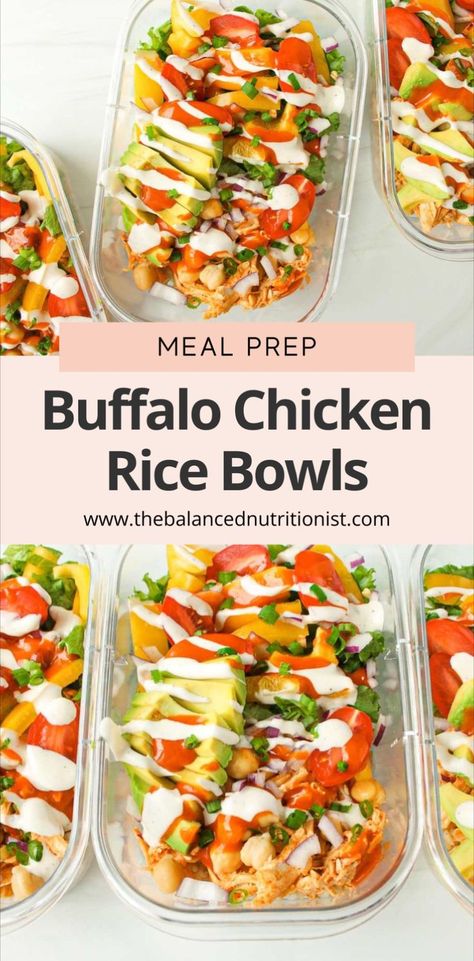 Try this buffalo chicken rice bowl recipe for a healthy, high protein meal that’s perfect for meal prep. This buffalo chicken bowl with rice is packed with flavor and nutrients, making it one of the best for meal prep. Enjoy the great meal prep buffalo chicken rice bowl for easy, delicious meals all week! Meal Prep Buffalo Chicken, Buffalo Chicken Bowl, Buffalo Chicken Rice Bowl, Chicken Rice Bowl Recipe, Chicken Bowl Meal Prep, Buffalo Chicken Rice, Chicken Bowls Healthy, Rice Bowls Healthy, Chicken Rice Bowl